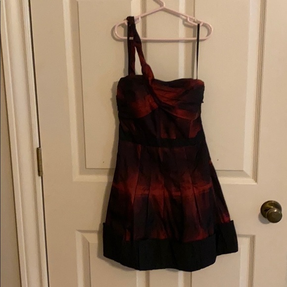 BCBG EUC ONE SHOULDER COCKTAIL DRESS - Picture 2 of 4